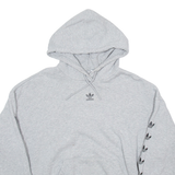 ADIDAS Womens Grey Hoodie UK 14