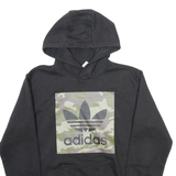 ADIDAS Mens Black Hoodie S