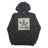 ADIDAS Mens Black Hoodie S