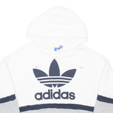 ADIDAS Womens White Hoodie UK 10