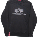 ALPHA INDUSTRIES Mens Black Hoodie M