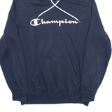 CHAMPION Mens Blue Hoodie M