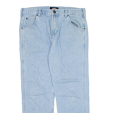 DICKIES Mens Jeans Blue Regular Straight W34 L27