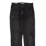 LEVI'S 70s High Womens Jeans Black Regular Straight W28 L27