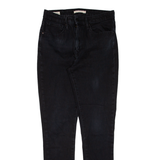 LEVI'S 721 High Rise Womens Jeans Black Slim Skinny W30 L30