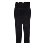 LEVI'S 721 High Rise Womens Jeans Black Slim Skinny W30 L30