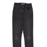 LEVI'S 721 High Rise Womens Jeans Black Slim Skinny W24 L32
