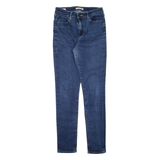 LEVI'S 721 BIG E High Rise Womens Jeans Blue Slim Skinny W26 L29