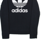 ADIDAS ORIGINALS Womens Sweatshirt Black UK 10