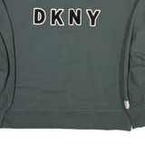 DKNY Womens Sweatshirt Green XS