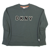 DKNY Womens Sweatshirt Green XS