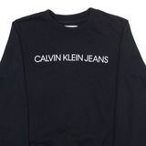 CALVIN KLEIN JEANS Mens Sweatshirt Black S