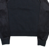 NIKE Womens Sweatshirt Black 1/4 Zip XS
