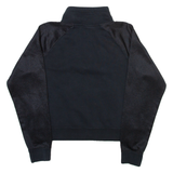 NIKE Womens Sweatshirt Black 1/4 Zip XS
