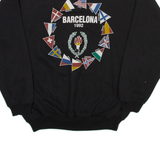 Barcelona 1992 Mens Sweatshirt Black 90s M