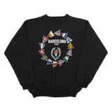 Barcelona 1992 Mens Sweatshirt Black 90s M