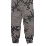 URBAN CLASSICS Camo Jogger Style Mens Trousers Grey Relaxed Tapered W24 L29