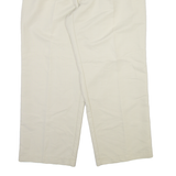 BOSS Mens Trousers Cream Regular Straight Viscose W38 L28