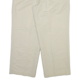 BOSS Mens Trousers Cream Regular Straight Viscose W38 L28