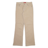 TEDDY'S Womens Corduroy Trousers Cream Regular Bootcut W28 L31