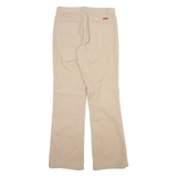 TEDDY'S Womens Corduroy Trousers Cream Regular Bootcut W28 L31