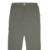 OCK Detachable Legs Mens Trousers Grey Regular Straight W33 L36