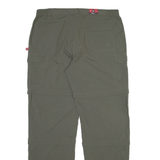 OCK Detachable Legs Mens Trousers Grey Regular Straight W33 L36