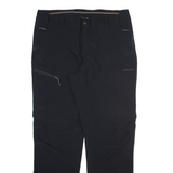 ICE PEAK Detachable Legs Mens Trousers Black Regular Straight W36 L33