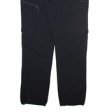 ICE PEAK Detachable Legs Mens Trousers Black Regular Straight W36 L33