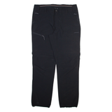 ICE PEAK Detachable Legs Mens Trousers Black Regular Straight W36 L33