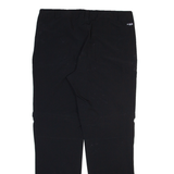 ICE PEAK Detachable Legs Mens Trousers Black Regular Straight W36 L33