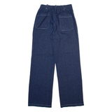 NATURA Womens Trousers Blue Relaxed Straight W24 L31