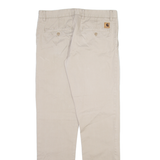 CARHARTT Mens Trousers Beige Slim Straight W31 L34