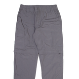 KILIMANJARO Detachable Legs Mens Trousers Grey Regular Tapered W30 L31
