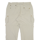 LIMIT Detachable Legs Mens Trousers Beige Relaxed Straight W38 L31