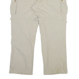 LIMIT Detachable Legs Mens Trousers Beige Relaxed Straight W38 L31