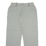 THE NORTH FACE Detachable Legs Womens Trousers Grey Regular Straight W30 L29