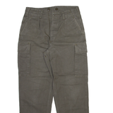 Cargo Mens Trousers Grey Regular Straight W32 L29