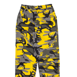 Camo Cargo Womens Trousers Yellow Regular Tapered W23 L27