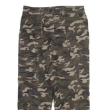 AMISU Camo Cargo Womens Trousers Grey Relaxed Tapered W30 L26