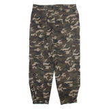 AMISU Camo Cargo Womens Trousers Grey Relaxed Tapered W30 L26