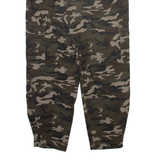 AMISU Camo Cargo Womens Trousers Grey Relaxed Tapered W30 L26