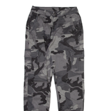 URBAN CLASSICS Camo Cargo Mens Trousers Grey Regular Tapered W26 L30