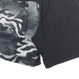REEBOK Mens Sports Shorts Black Camouflage XL W34