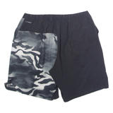REEBOK Mens Sports Shorts Black Camouflage XL W34
