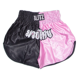 BLITZ Martial Arts Mens Sports Shorts Pink Colourblock L W30