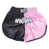 BLITZ Martial Arts Mens Sports Shorts Pink Colourblock L W30