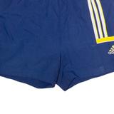 ADIDAS Mesh Lined Mens Swimming Shorts Blue 90s M W34