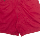 LYLE & SCOTT Pleated Mens Chino Shorts Red 90s M W34