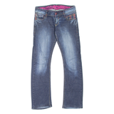 TOUGH Lyttelton Womens Jeans Blue Regular Straight Stone Wash W27 L29